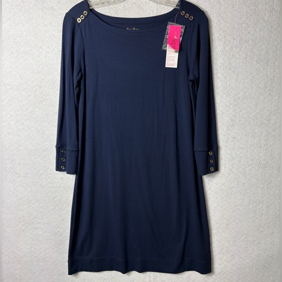 Lily Pulitzer UPF 50+ Sophie Navy Dress Size Small - Picture 1 of 5
